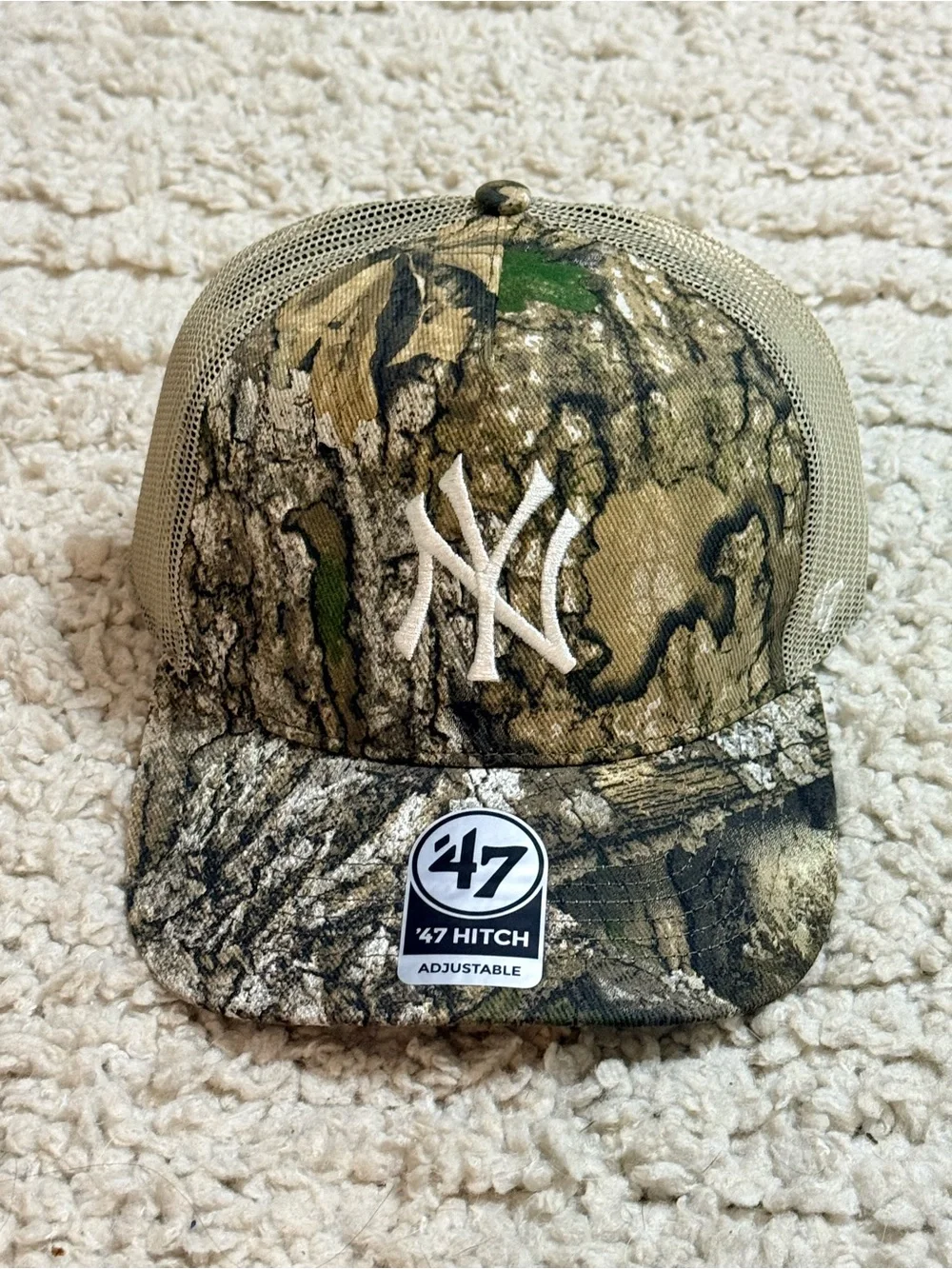 ’47 Brand MLB New York Yankees Real Tree Camo Hitch Trucker Hat